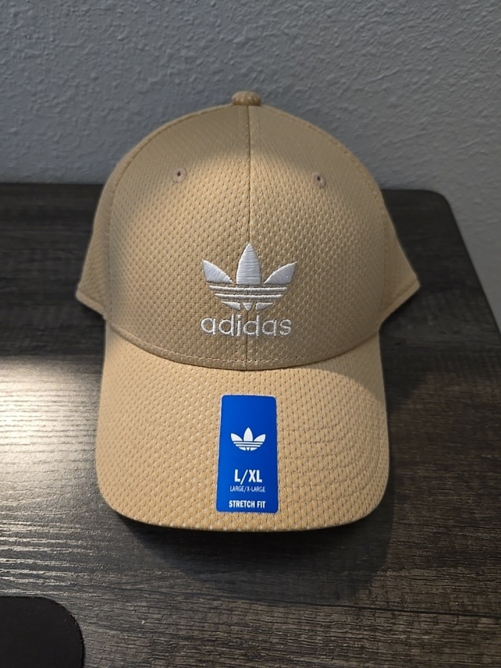Adidas Trefoil Logo Baseball Cap Beige Solid  L/XL Unisex